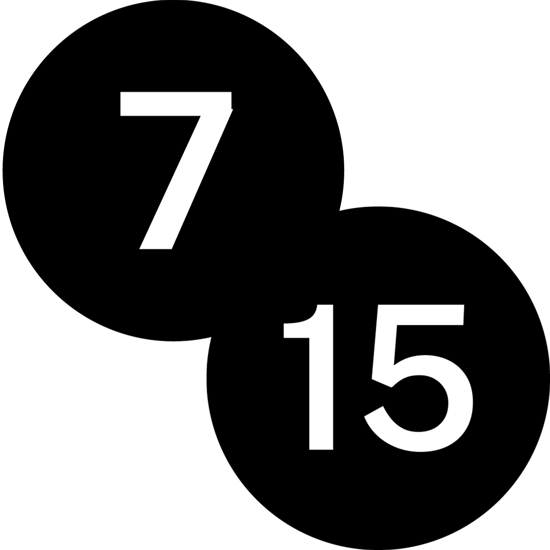 ikona liczby 7 i 15