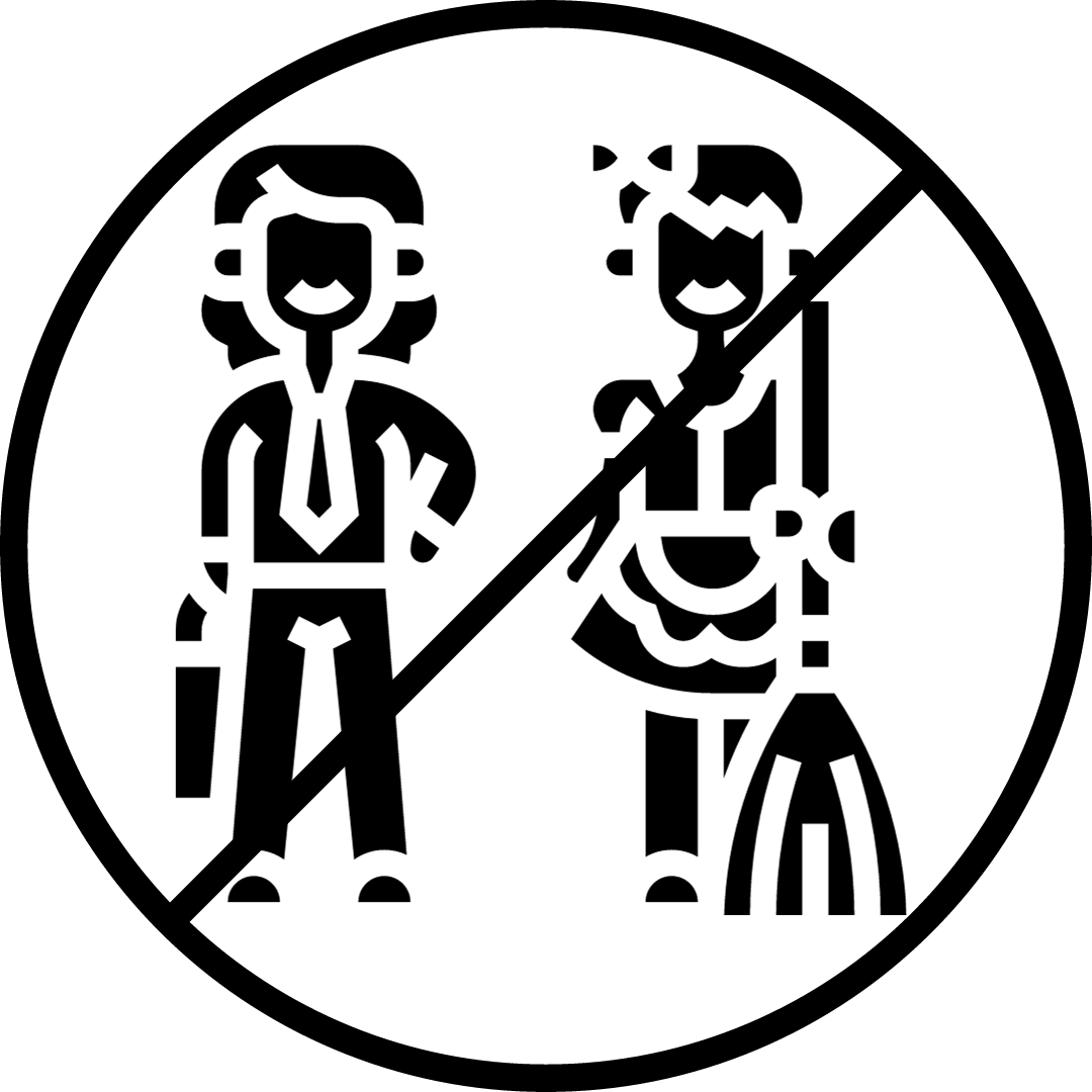 ikona zakaz stereotypów